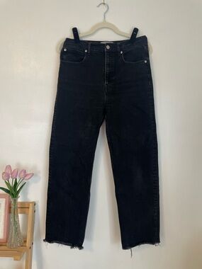 Everlane the way high Jean black denim organic cotton size 28 regular